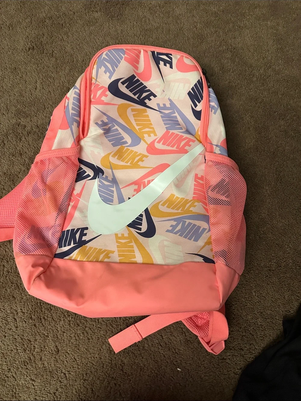 Nike Pink Multi-Logo Swoosh Backpack